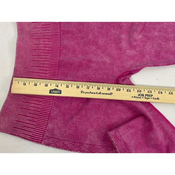 Mono B Women Small Pink Julia Athletic Legging Textured Casual Workout - Picture 8 of 8